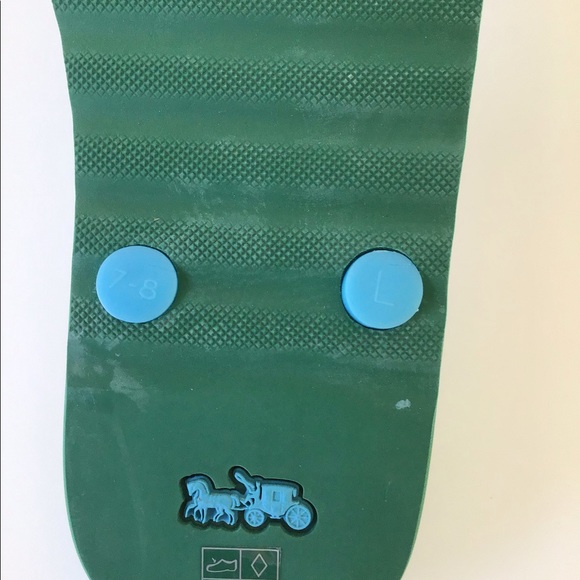 NEW Coach Zak Signature Striped Flip Flop Sandals - Picture 9 of 12